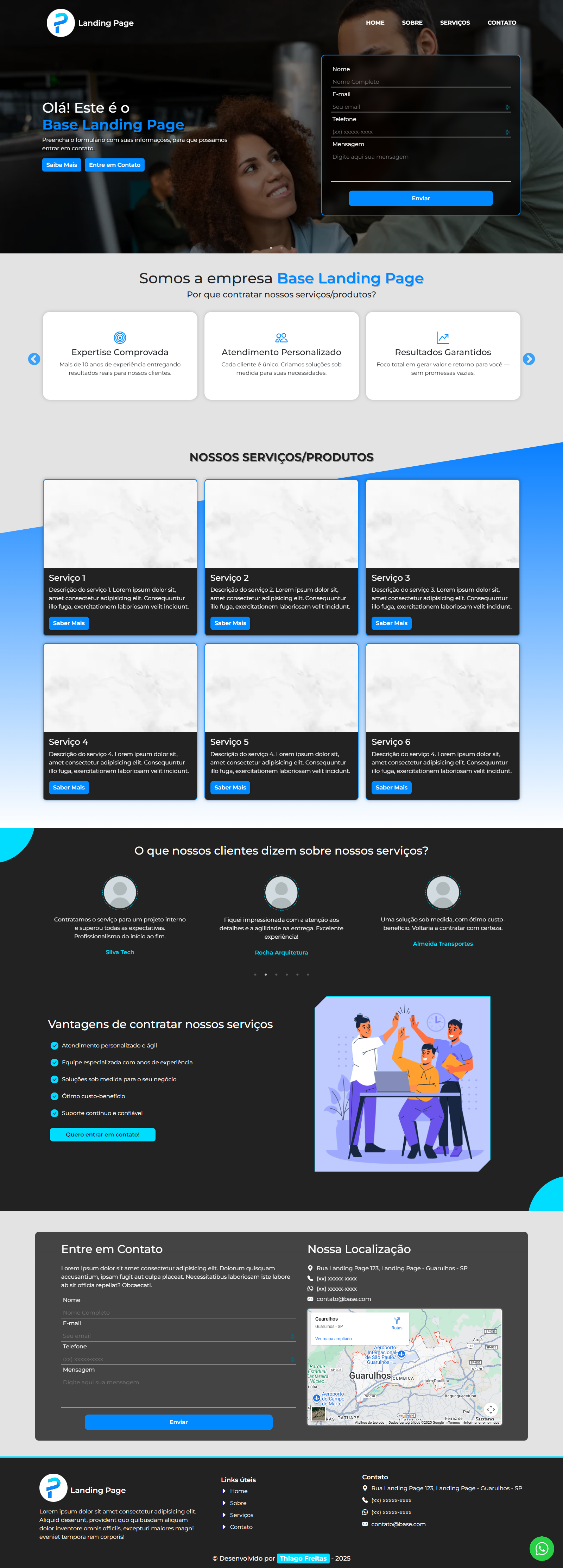 Layout Base Landing Page